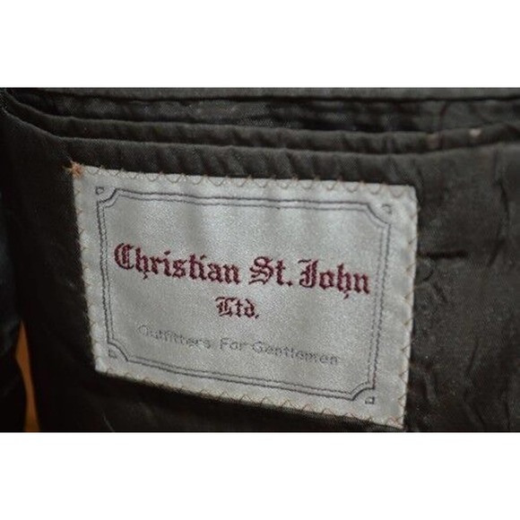 Chaps Ralph Lauren Gray Striped 2 Btn Wool Sport Coat Blazer Jacket 42 Regular - Picture 9 of 12